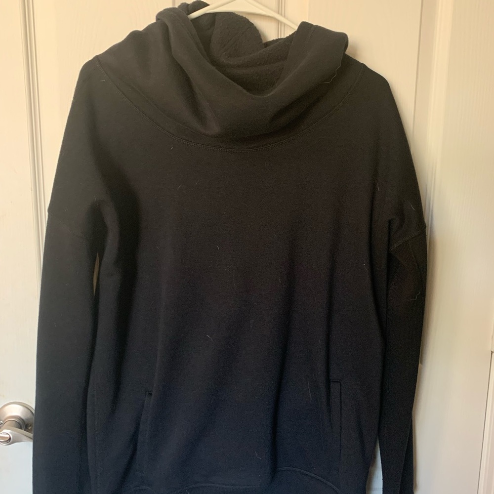 Zyia super-comfortable black cowl neck sweatshirt